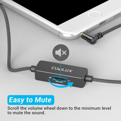 Cubilux 3.5mm to 3.5mm Headphone Cable, Replacement Headphone Cord Compatible with Sony WH-1000XM5/XM4/XM3, WH-CH720N/CH710N, Marshall Major 4/3/2...