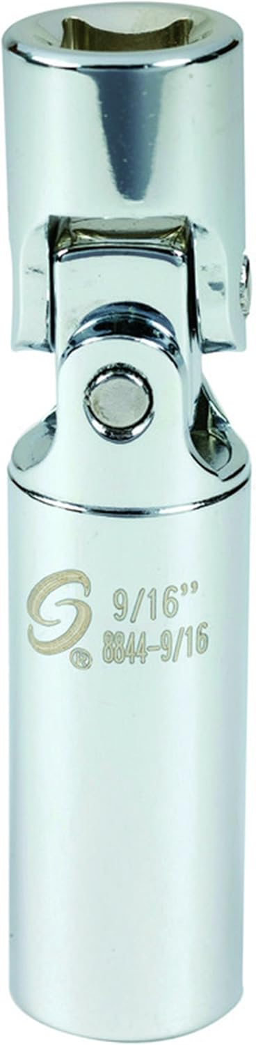Sunex 8844 9/16 3/8-Inch Drive 9/16-Inch Universal Spark Plug Socket...