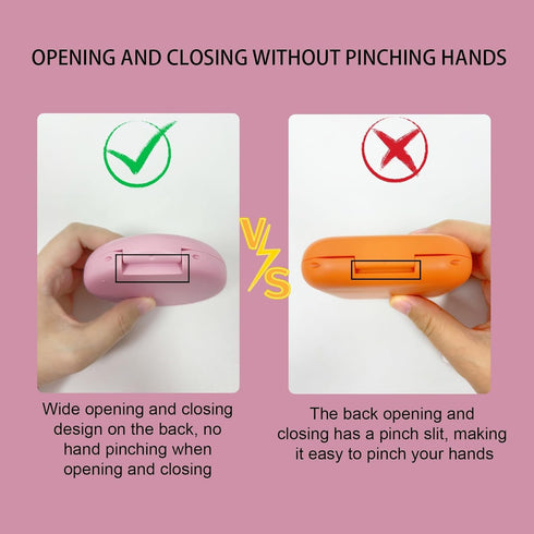 2 Pack Aligner Case with Mirror,Convenient Retainer Case for Invisalign Aligners, Night Guards, and Mouth Guards(1PC Pink Purple+1PC Purple Green)...