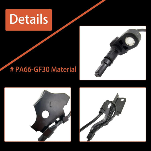 89543-47030 Front Left ABS Wheel Speed Sensor Replacement for CT200H 2011-2017 / Prius 2010-2015 / Prius C 2013 Front Left Driver Side...