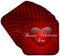 3dRose cst_164639_2 Red Heart Happy Valentines Day-Soft Coasters, Set of 8...