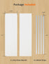 2 Pack Monitor Memo Whiteboard, Magnetic Sticky Note Holder Dry Erase Board for Computer with Self-Adhesive Metal Strips, Desk Accessories Office ...