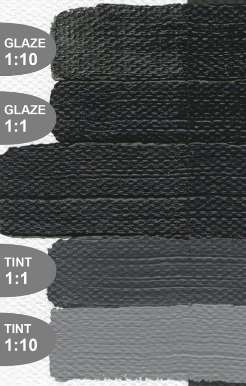 5 Ounce Heavy Body Acrylic Color Paints Color: Carbon Black...