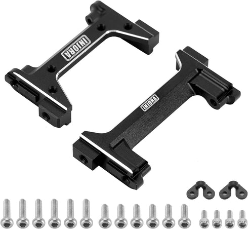 INJORA CNC Aluminum Front and Rear Bumper Mount for 1/18 RC Crawler TRX4M Defender and Bronco Upgrade...