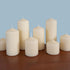 Stonebriar 6 Pack Tall 3 x 3 Inch 18 Hour Long Burning Unscented Ivory Wax Pillar Candles...