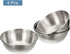 uxcell Stainless Steel Sauce Dishes, 4pcs Metal Sauce Bowls Serving Dishes Condiment Cups for Sauces, Rice, Ice Cream, Silver...
