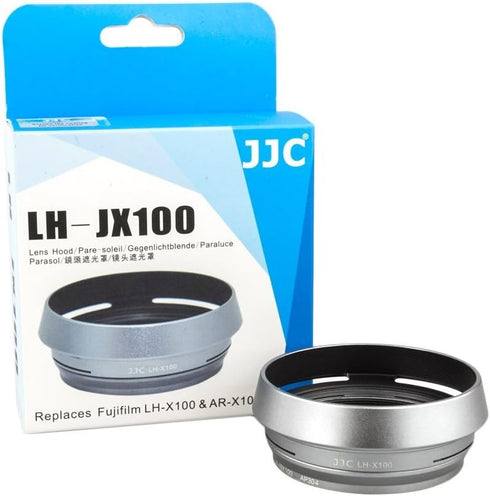 JJC LH-JX100 Silver Filter Lens Adapter & Hood for Fuji Finepix X100V X100F X70 X100 X100S X100T Camera AS AR-X100...