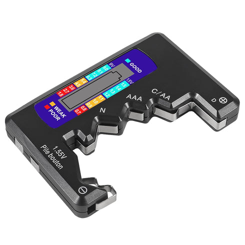 4PACK BT-886 Battery Tester Checker BatteryTester for Battery C D 9V AA AAA 1.5V -Black...
