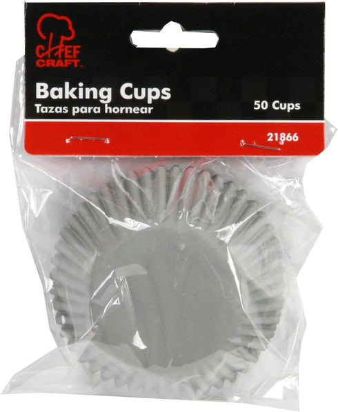 Chef Craft Classic Cupcake Liners, 50 Count, Gray...