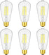 Vintage LED Edison Light Bulbs Dimmable 6W, Equivalent 60W Incandescent, ST58 Antique LED Bulb Daylight White 5000K, LED Filament Bulb E26 Base, C...