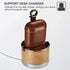 AirPods Leather Case, ICARER Genuine Leather AirPod case with Keychain and Led Light for Apple AirPods 2 Case & Airpods 1, Support Wireless Chargi...