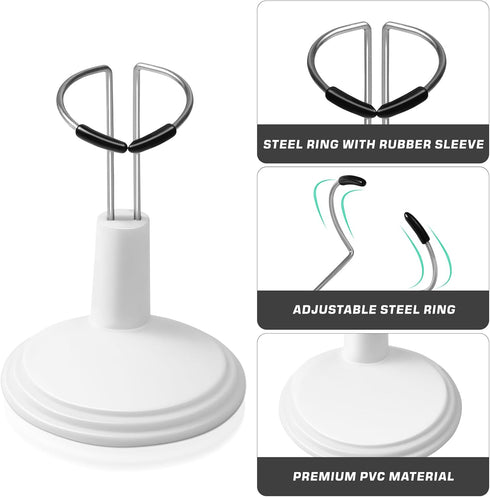 STOBOK White Doll Stand Suppprt: 4pcs Doll Display Holder Action Figures Stand Doll Bracket Doll Rack Doll Accessories, Portable Teddy Bear Stand ...