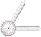 Goniometer 12 inch, Transparent Orthopedic Angle Ruler Plastic Goniometer, 360 Degree Clear Protractor Physical Therapy for Body Measuring Tape Go...