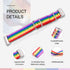 Bandmax Rainbow Bands Compatible fitbit Charge 3 Smartwatch,LGBT Pride Nylon Charge 3 Watch Bands Durable Fitbit 3 Sport Replacement Straps Access...
