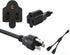Power Cord Extension Splitter NEMA 5-15P 2 X NEMA 5-15R with 18AWG 2 Way Power Cord Splitter 3 Prong 1 to 2 Outlet Power Cable Strip for Kitchen H...