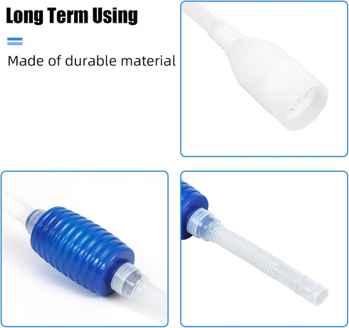 AQUANEAT Fish Tank Cleaning Tools, Fish Tank Cleaner,Fish Tank Siphon, Aquarium Water Change, with Fish Tank Net 5 in 1 Cleaning Set...