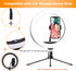 Ring Light Phone Holder Universal Phone Holder for Ring Light with 1/4 and Hot Shoe Adapter, Flexible Phone Mount for RingLight and Tripod Stand...