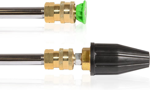 YAMATIC Pressure Washer Adapter, 1/4 Inch Quick Connect Fittings, Solid Brass, 1/4'' Quick Connect Socket to 1/4'' Female NPT, Power Washer Couple...