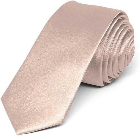 tiemart Skinny Solid Color Necktie, 2" Width...