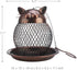 Outside Wild Bird Feeder, Heavy Duty Metal Frame Squirrel Proof Bird Feeders Hanging for Garden Yard Outdoor Decoration, Cute Cat Shaped...
