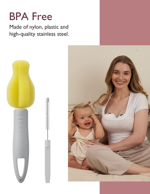 Momcozy Cleaning Brush Kit Compatible with Momcozy Wearable Breast Pump. Original M5 Replacement Accessories, 1 Pack...