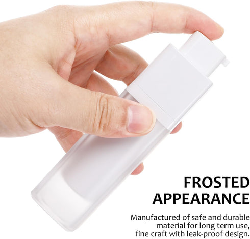 minkissy 3pcs Empty Airless Lotion Cream Pump Plastic Container Cosmetic Bottle Dispenser Travel Refillable Containers 30ml For Cosmetic Makeup Cr...