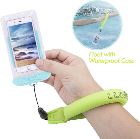 Luxebell Waterproof Camera Float, Floating Wrist Strap for GoPro Hero 11 10 9 8 7 6 5 4 AKASO Nikon Canon Camera Key Phones Case Underwater Keycha...