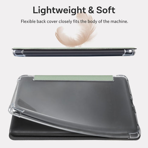 CoBak Case for Kindle Paperwhite (6.8" 11th Generation 2021 Released) & Paperwhite Signature Edition- New PU Leather Cover and Clear Soft Silicone...