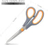 Scissors 8" Multipurpose Scissors Titanium Coated Sturdy Sharp Scissors Right/Left Handed Comfort-Grip Handles for Office Home School Sewing Fabri...