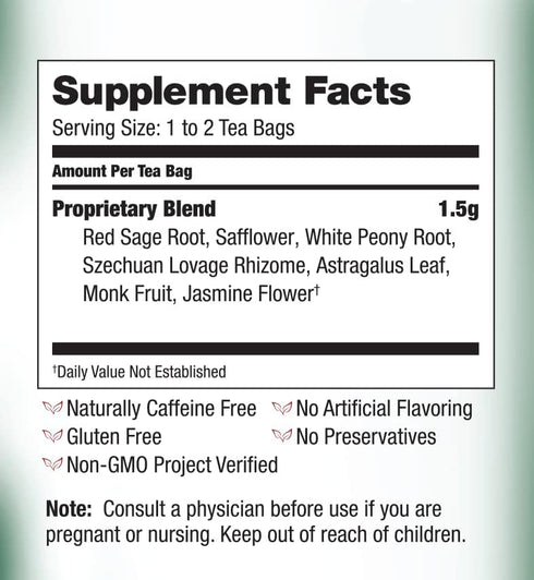 BRAVO TEAS&HERBS Blood Circulation Herbal Tea, Caffeine Free, 20 Count...