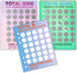 Scratch Off Money Saving Challenge Binder Trackers for 6 Ring A5 Binders,4 Pcs Per Pack...