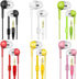 Kids Earbuds Bulk 50 Pack Colors Mixed, Wholesale Earphones in-Ear Headphones Perfect for Schools Classrooms Students Teens Children Gift and Adul...