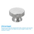 uxcell Knurled Thumb Nuts, 4Pcs M4 x D12mm x H8mm Stainless Steel Round Knobs Fasteners Blind Hole Hand Screw Nut Silver for 3D Printer Parts, Mac...