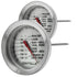 Meat Thermometer Oven Safe, 2 Pieces Dishwasher Safe Meat Thermometers for Cooking and Grilling, 2.12'' Stainless Steel Cooking Thermometer for Me...