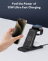 HATALKIN 3 in 1 Wireless Charging Station Compatible for Apple Products Multiple Devices Charger for Apple Watch ultra 9 8 7 SE 6 5 4 AirPods Pro ...