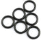 6PCS Alloy O Ring Buckle High-Grade Ornament Hardware Electrophoretic Spring Snap 25mm Black...