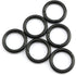 6PCS Alloy O Ring Buckle High-Grade Ornament Hardware Electrophoretic Spring Snap 25mm Black...