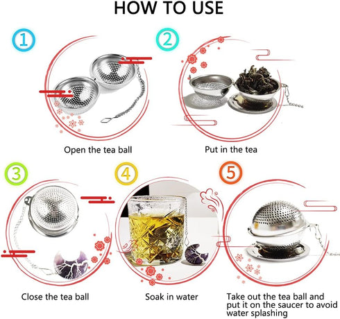 Stainless Steel Tree of Life Tea Ball - Amethyst Crescent Moon Pendant Infuser for Loose Tea Leaves...