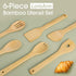 12? Wooden Spoons Spatulas for Cooking 6-Piece Bamboo Utensil Set, Wood Spatula Spoon Nonstick Kitchen Utensil Set....
