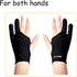 Digital Drawing Glove 2 Pack,Artist Glove for Drawing Tablet,ipad,Sketching,Art Glove with Two Finger for Right Hand and Left Hand ?Smudge Guard, ...