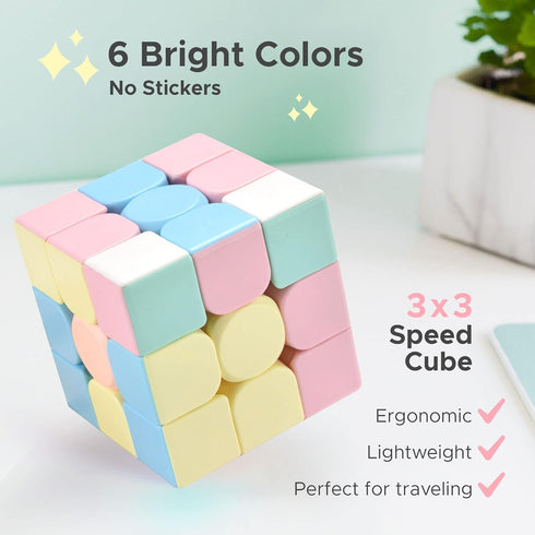 FOOZZILLA Speed Cube 3x3 for Kids and Adults – Productivity Cube with 6 Bright Colors – Fun and Entertaining – Develops Skills, Dexterity – Stimul...