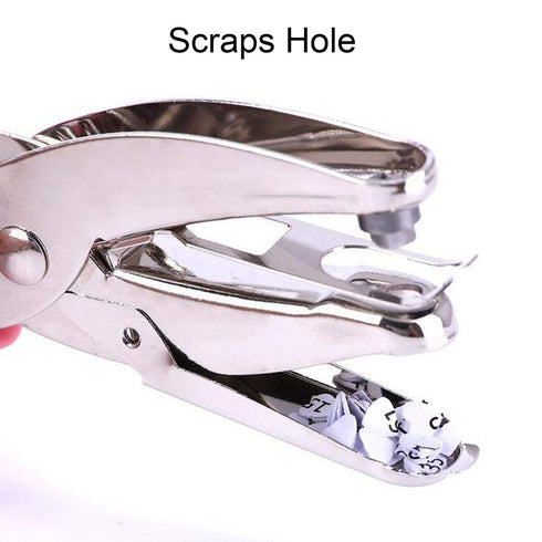 MIAO JIN 2Pcs 1/4 Inch Heart and Star Metal Single Handheld Hole Punch for DIY Craft Paper Scrapbook Puncher Hand Tool with Grip (Star&Heart)...