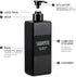 Segbeauty Shampoo and Conditioner Dispenser Refillable, 3pcs 16.9oz Shower Bottles Soap Dispenser with Labels, 500ml Empty Plastic Square Pump Bot...