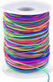 Elastic String for Bracelets, 1mm x 330 Feet Sturdy Rainbow Elastic Cord for Jewelry Making, Necklaces, Beading and Crafts...