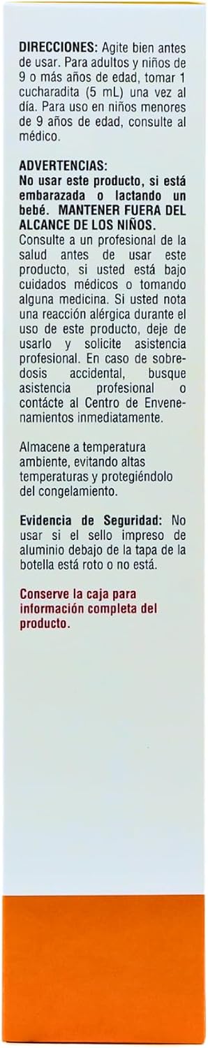 EMULSION DE ESCOCIA Cod Liver Oil, Dietary Supplement, Vitamins A, B1, D and E, Immune System Support, Orange Flavor (15.3 Fl Oz/Pack of 1)...