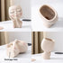 SnugMaker Face Planter Pots Head Planter, Succulent Planters, Face Flower Pot Head Planter for Indoor Outdoor Plants with Drainage Hole Closed Eye...