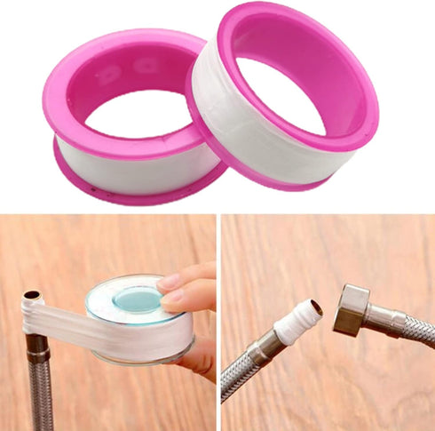 10Pcs White 3M Industrial Sealant Tape White Thread Seal Tape Plumbing Tape Tape Thread Tape Plumber Tape for Shower Head,Pipe Sealing,Thread Seal...