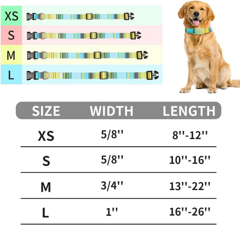AirTag Cat Collar, Animire Soft Neoprene Padded Air Tag Collar for Extra Small Dogs, Polyester Puppy Pet Collar with Silicone AirTag Case Holder A...