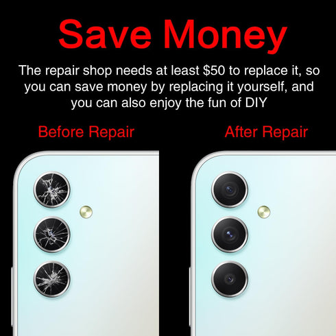 2PCS Galaxy A34 Back Rear Camera Lens Glass Replacement, ASDAWN Back Lens Glass for Samsung Galaxy A34 6.6 inches All Carriers with Free Lens Film...