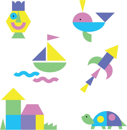 ARTshapes 840 pc Creative Paper Shapes Pack with 70+ Idea Guide - US Made Card Stock - Punch Out Funky DIY Craft Supplies for Whimsical Art Design...